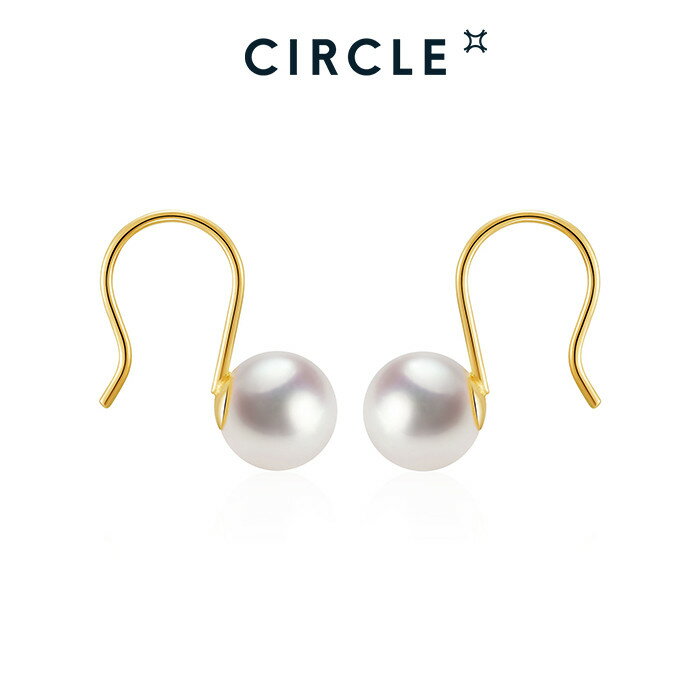 CIRCLEサークル18金 パールフックピアス 1粒 5-5.5mmアコヤ真珠 K18 金属アレルギー かわいい フック レディース ゴールド イヤリング アクセサリー 誕生石 6月 誕生日 結婚式 記念日 プレゼント クリスマス 女性 サークルジュエリー 専用BOX付き ギフト 送料無料