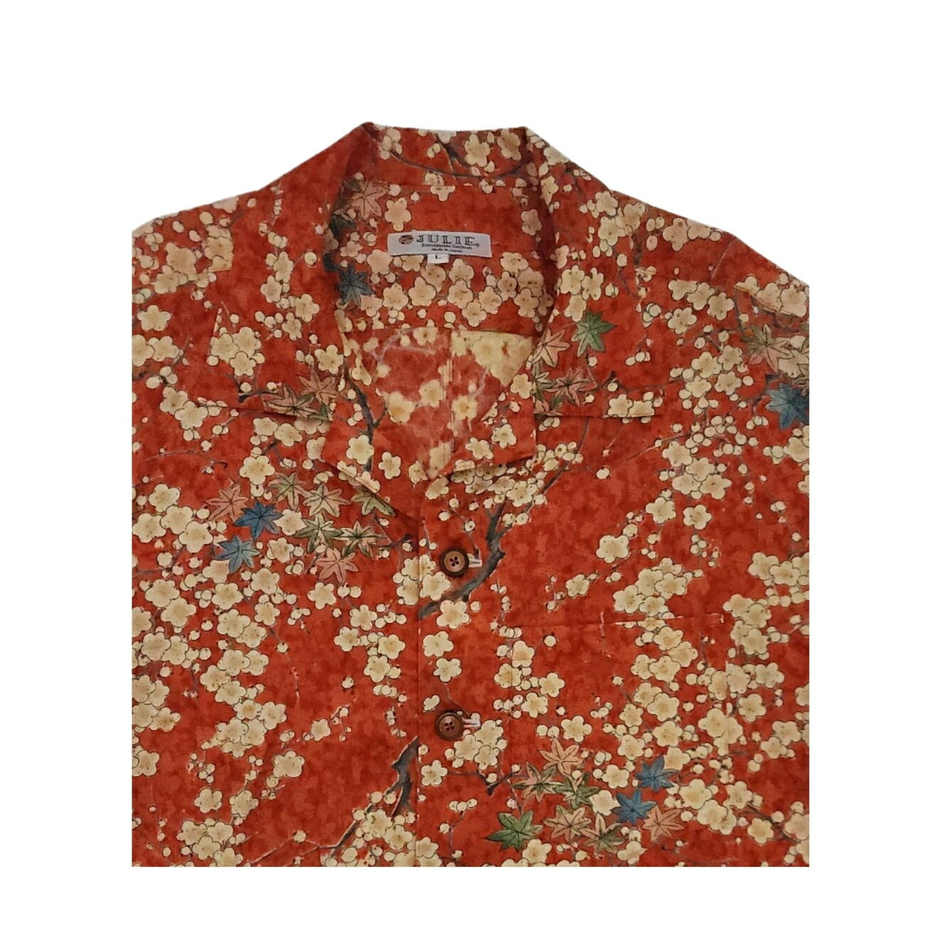 アロハシャツ 着物リメイク 着物シャツ 着物 着物アロハシャツ 和服 和柄 ドレスシャツ シャツ 半袖 男女兼用 シルク 正絹 国産 プレゼント 贈り物 一点もの お洒落 サスティナブル