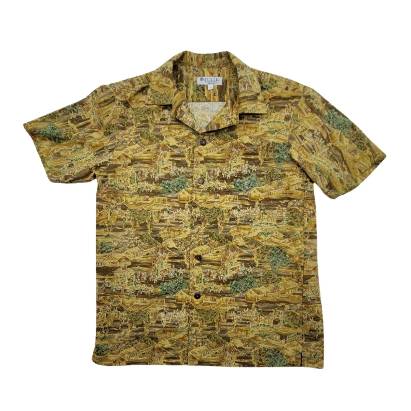 アロハシャツ 着物リメイク 着物シャツ 着物 着物アロハシャツ 和服 和柄 ドレスシャツ シャツ 半袖 男女兼用 シルク 正絹 国産 プレゼント 贈り物 一点も...