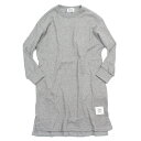 【子供服 ジュニア 親子 GENERATOR ジェネレーター】 ワッフルロングTシャツ 杢グレー(TG)