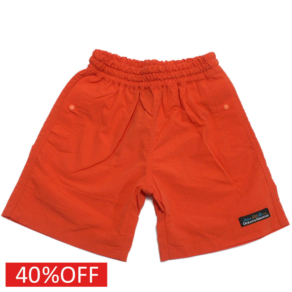 Rakuten - 【オーシャンアンドグラウンド/子供服/ベビー/キッズ/ジュニア/ocean＆ground】 セール 【30%OFF】 ウミヤマ夏ショーツ レッド(RD)