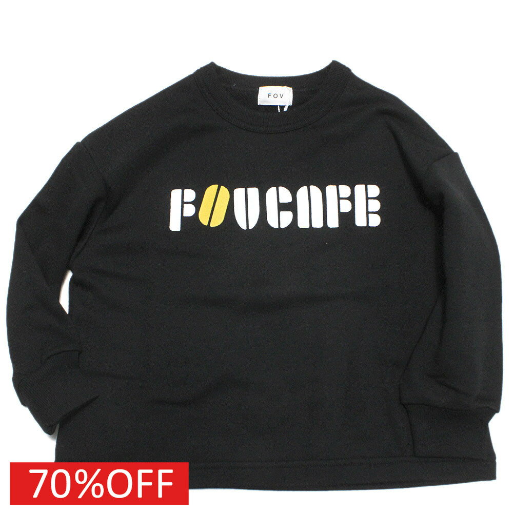 Rakuten - 【子供服 フォブ FOV キッズ】 セール 【70%OFF】 FOVCAFE プルオーバー ブラック(BK)