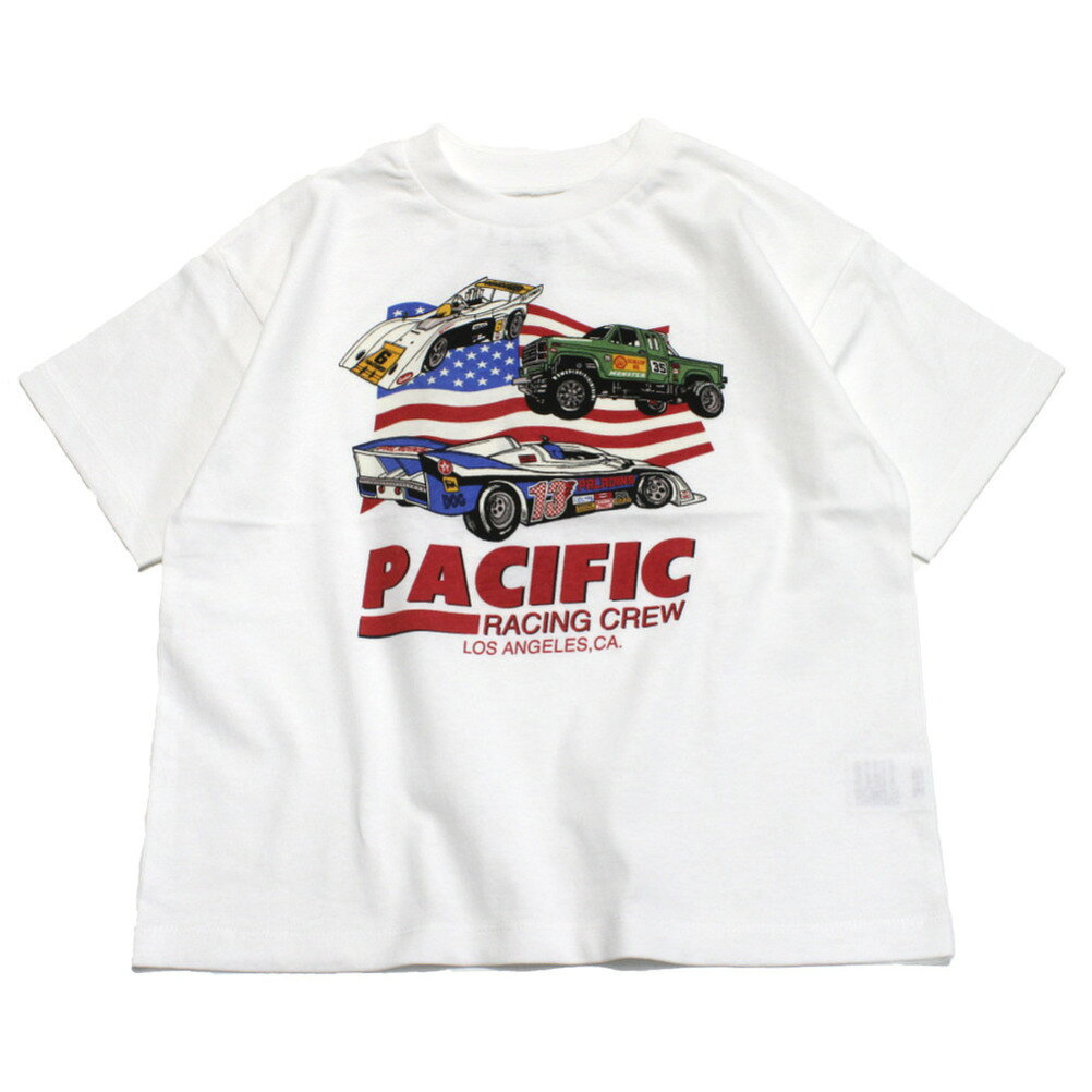 Rakuten - 【オーシャンアンドグラウンド/子供服/ベビー/キッズ/ジュニア/ocean＆ground】 レーシングプリントTシャツ ホワイト(WH)