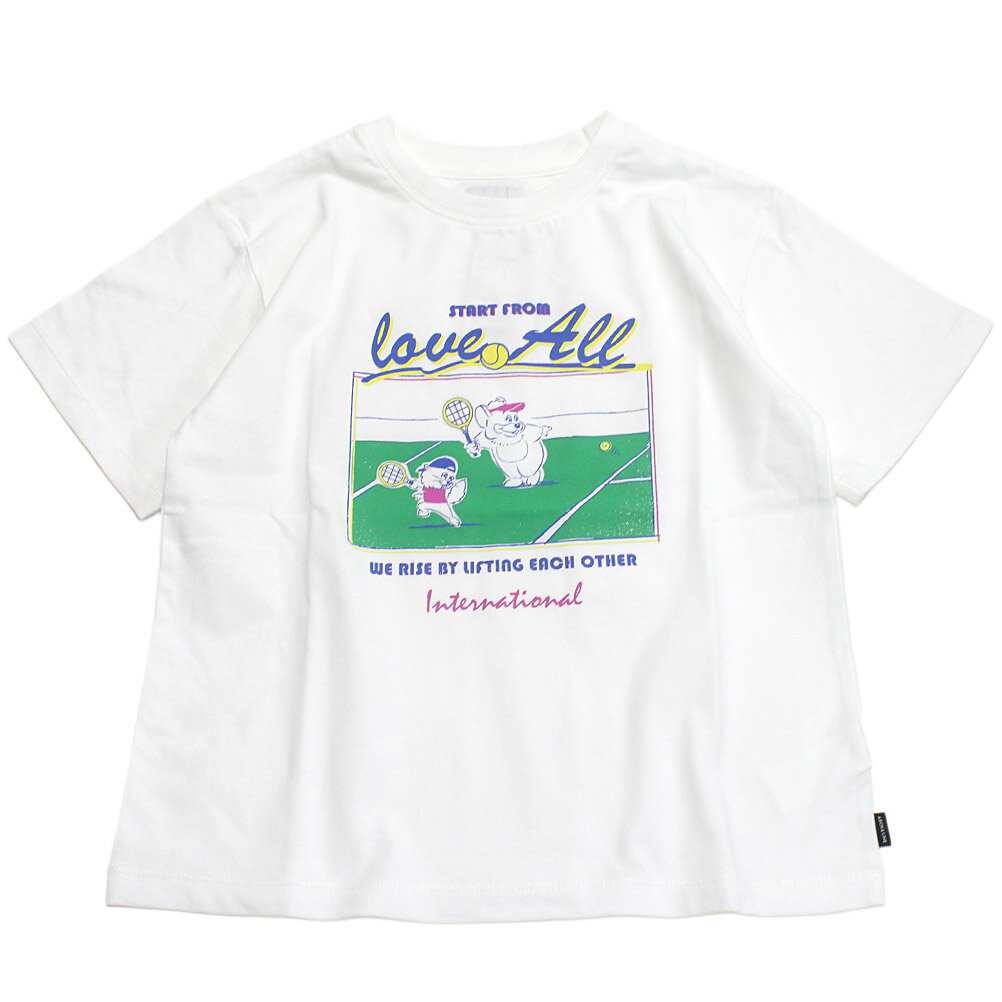 【アーチ＆ライン ARCH＆LINE 子供服 アーチアンドライン】 OG PG NAKKIE TENNIS Tシャツ ホワイト(11)