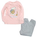Confidence and Courage コンフィデンスアンドカレィジ 子供服 子ども服 光るプリントパジャマ クマ蓄光PTパジャマ ペールピンク