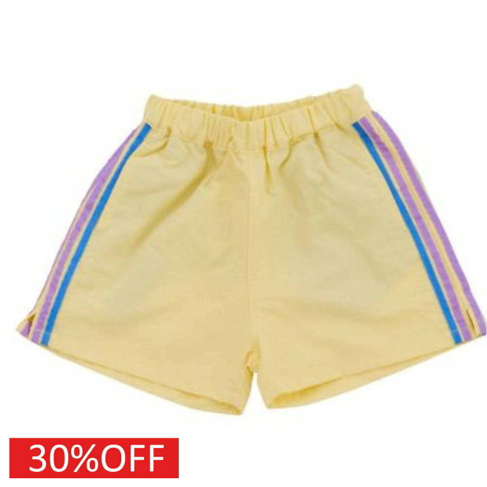 乐天商城 - 【オーシャンアンドグラウンド/子供服/ベビー/キッズ/ジュニア/ocean＆ground】 セール 【30%OFF】 ナイロンサイドラインショーツ イエロー(YE)