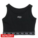 【アルジー/algy/JS/ガールズ/ジュニア/女の子】 セール 【40%OFF】 ロゴゴムタンタケリブタンク ブラック(BK)