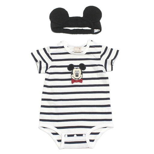 【プティマイン petitmain】 【Disney】ヘアバンド付きロンパース コン(50) 【プティマイン petitmain】 【Disney】ヘアバンド付きロンパース コン(50)