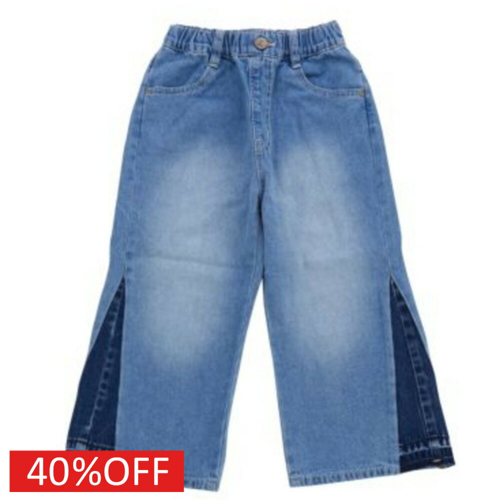Denim - 【オーシャンアンドグラウンド/子供服/ベビー/キッズ/ジュニア/ocean＆ground】 セール 【40%OFF】 リメイクデニムパンツ ブリーチ(BC)
