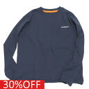 【アーチ&ライン ARCH&LINE 子供服 アーチアンドライン】 セール 【30%OFF】 UV CUT AIR FLEX L/S Tシャツ ネイビー(68)