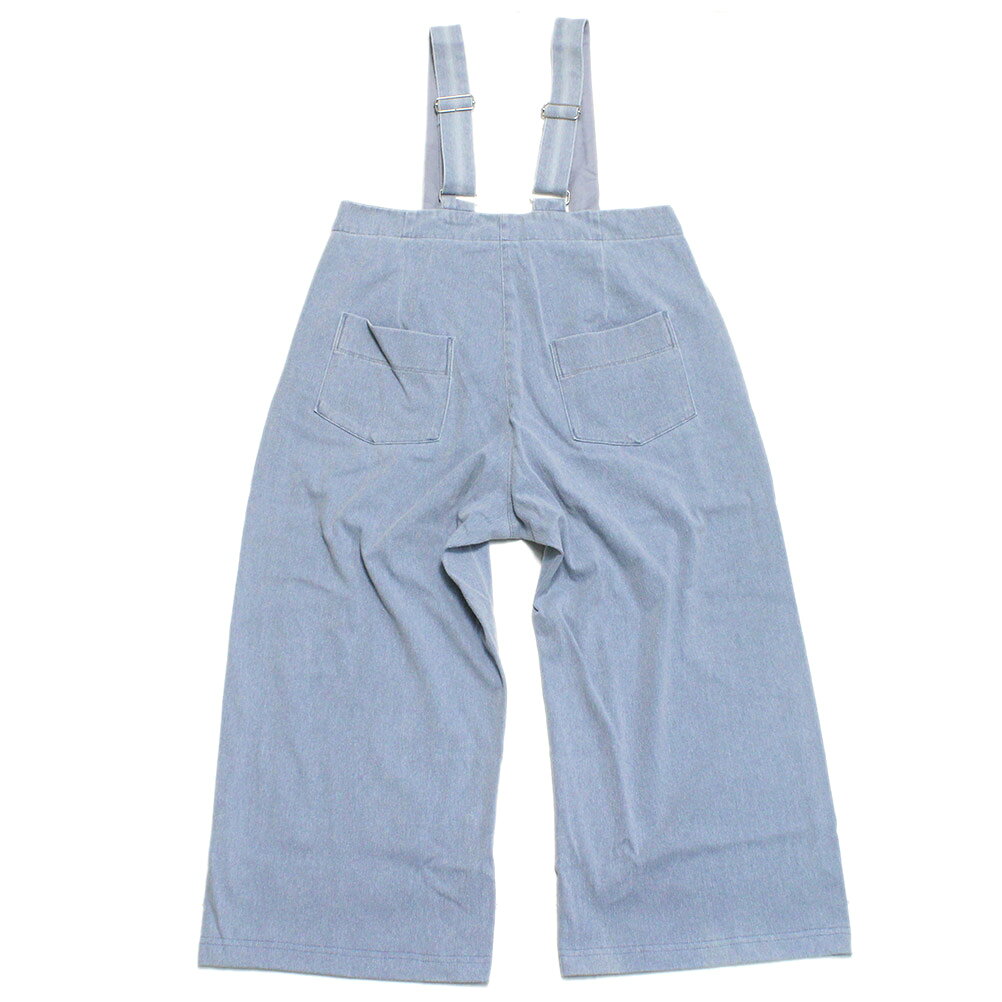 子供服サーカスの【マルーク 子供服 maarook 女の子 親子 ガールス ベビー ベビーギフト】 セール 【50%OFF】 ブルーデニムニットサスペンダーパンツ ブルー(7)｜アングル3