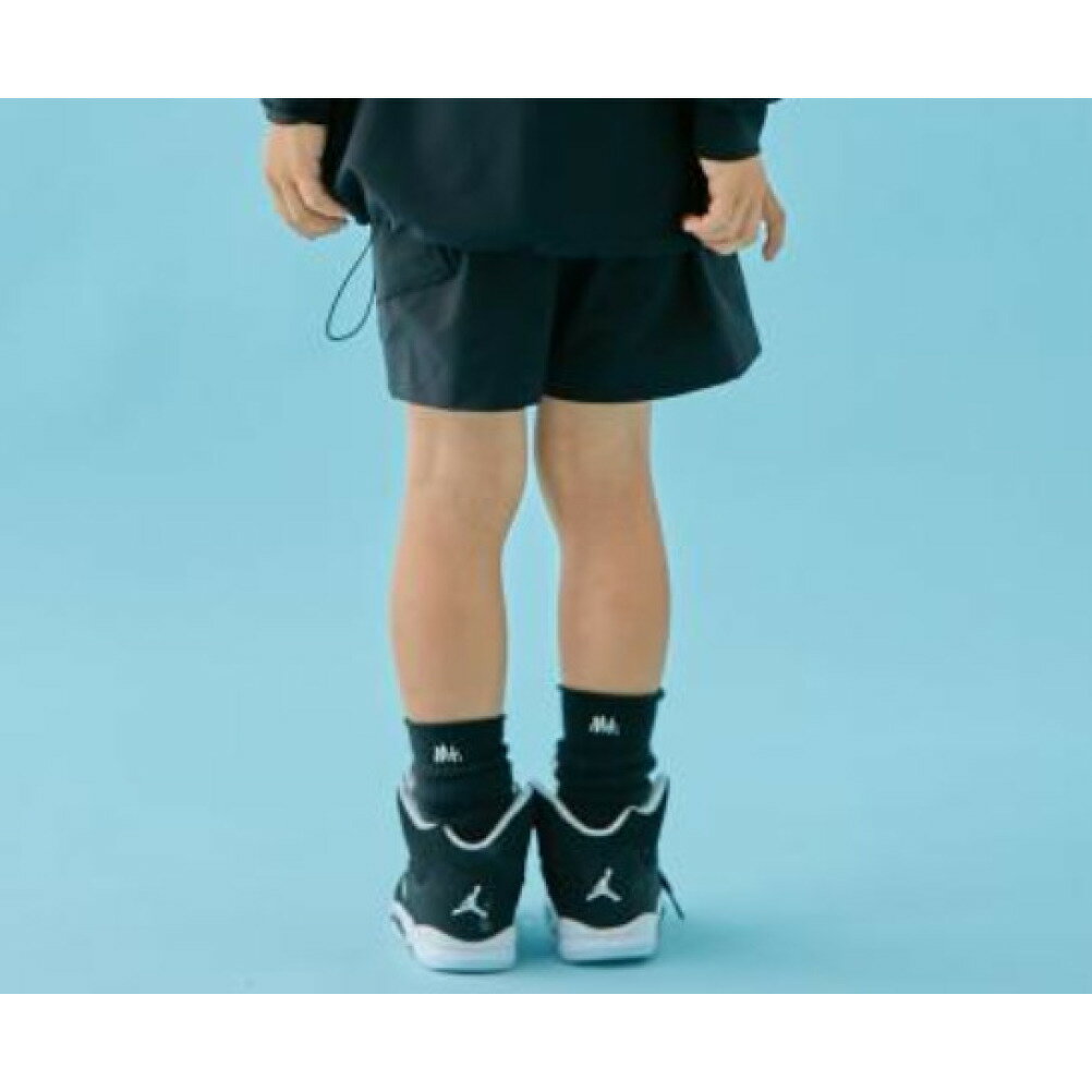 【子供服 MOUN TEN. マウンテン ジュニア MOUNTEN】 eco TC tube ソックス ブラック