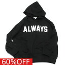 【子供服 ジュニア 親子 GENERATOR ジェネレーター】 セール 【60%OFF】 ALWAYS パーカー ブラック(BK)