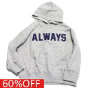 【子供服 ジュニア 親子 GENERATOR ジェネレーター】 セール 【60%OFF】 ALWAYS パーカー 杢グレー(TG)
