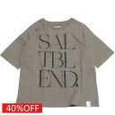 【セスタヴォカーレ/子供服/6゜vocaLe/セスタボカーレ】 セール 【30%OFF】 【SALT BLEND】バーチカルLOGOTシャツ カーキグレー