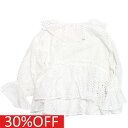 【子供服 親子 レディース FITH フィス FITH社】 セール 【30%OFF】 カットワークレーススモック 1W白