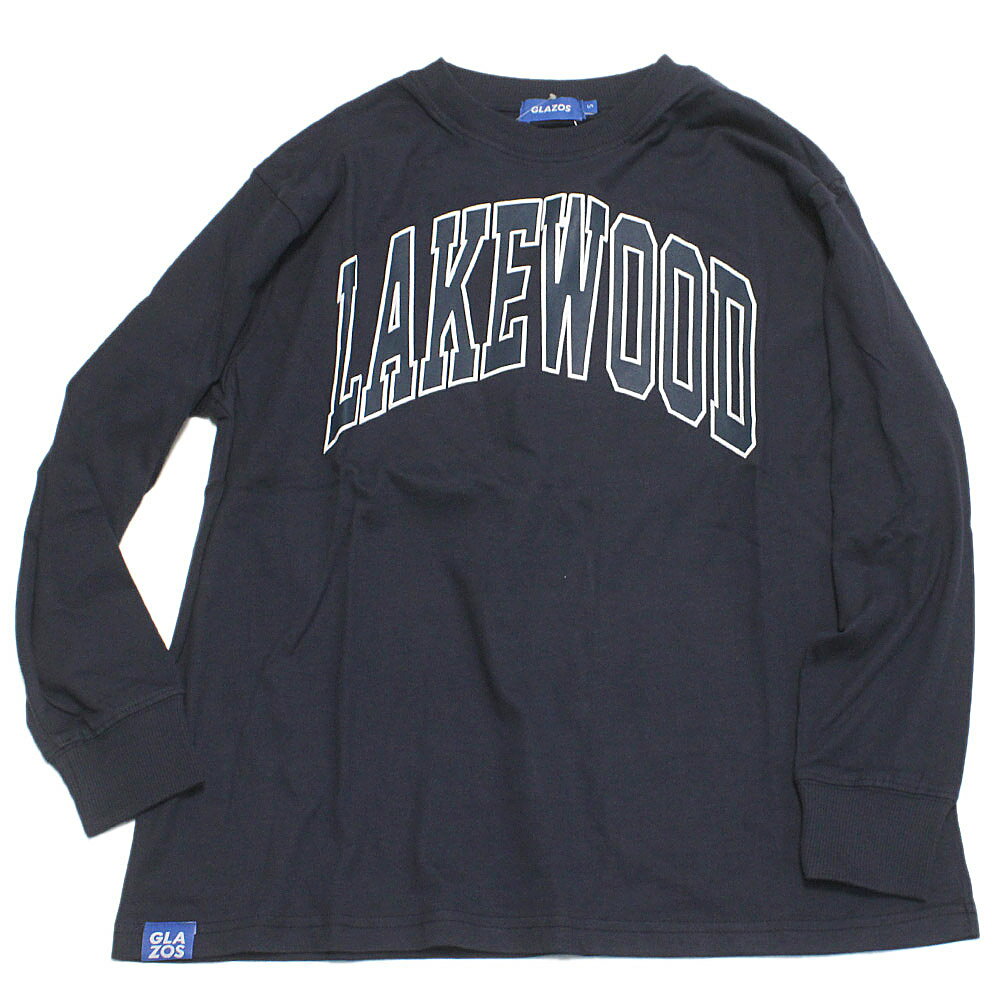 【GLAZOS グラソス ジュニア 子供服 男の子 】 ビッグカレッジフロントプリント長袖Tシャツ コン(50)