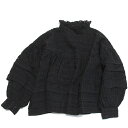 【ユニカ 子供服 UNICA 女の子 ガールズ レディース】 シースルーチェックバックリボンブラウス ブラック(4)