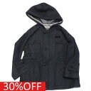 【子供服 親子 レディース FITH フィス FITH社】 セール 【30%OFF】 メンアサデニム マリン ブルゾン 4NV紺