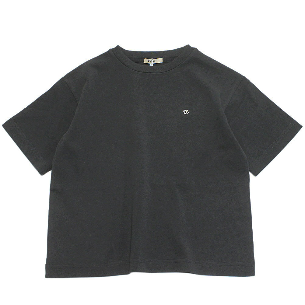 【子供服 親子 レディース FITH フィス FITH社】 サラサラテンジク バックロゴ Tシャツ 17CGRチャコール