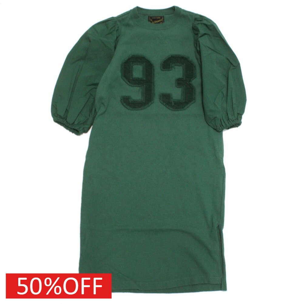 【子供服 親子 ゴートゥーハリウッド GO TO HOLLYWOOD 】 セール 【50%OFF】 ナンバリング カット OP(8分袖) 8GNグリーン