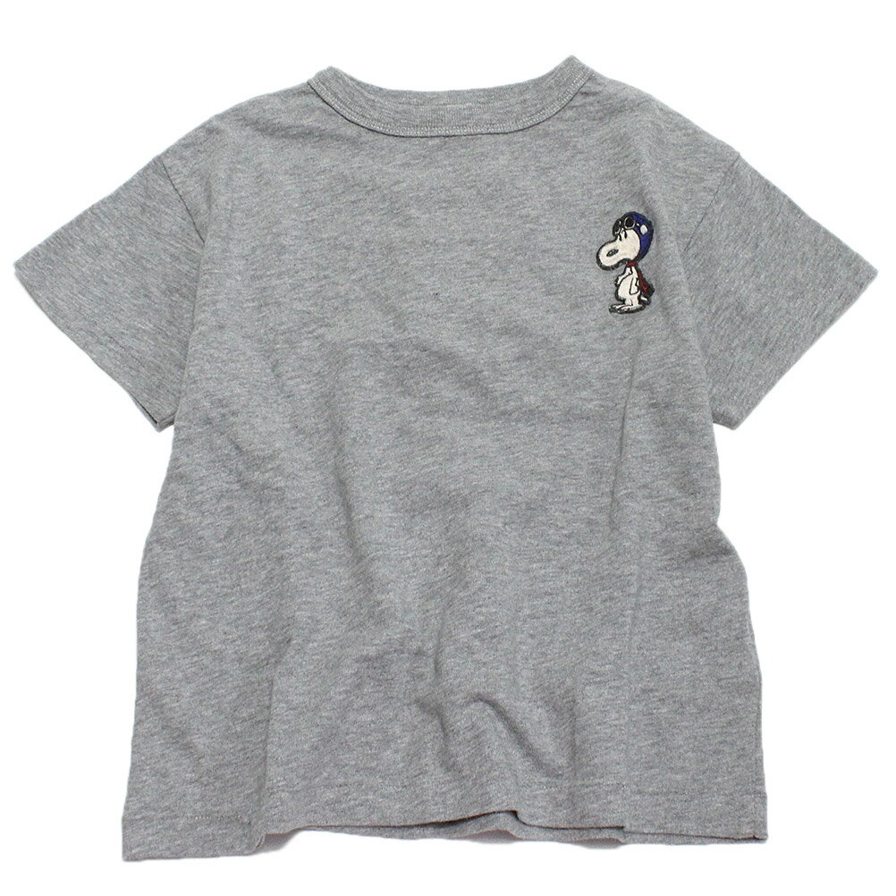  あす楽 テンジク SNOOPY HELLO TEE 3GRグレー