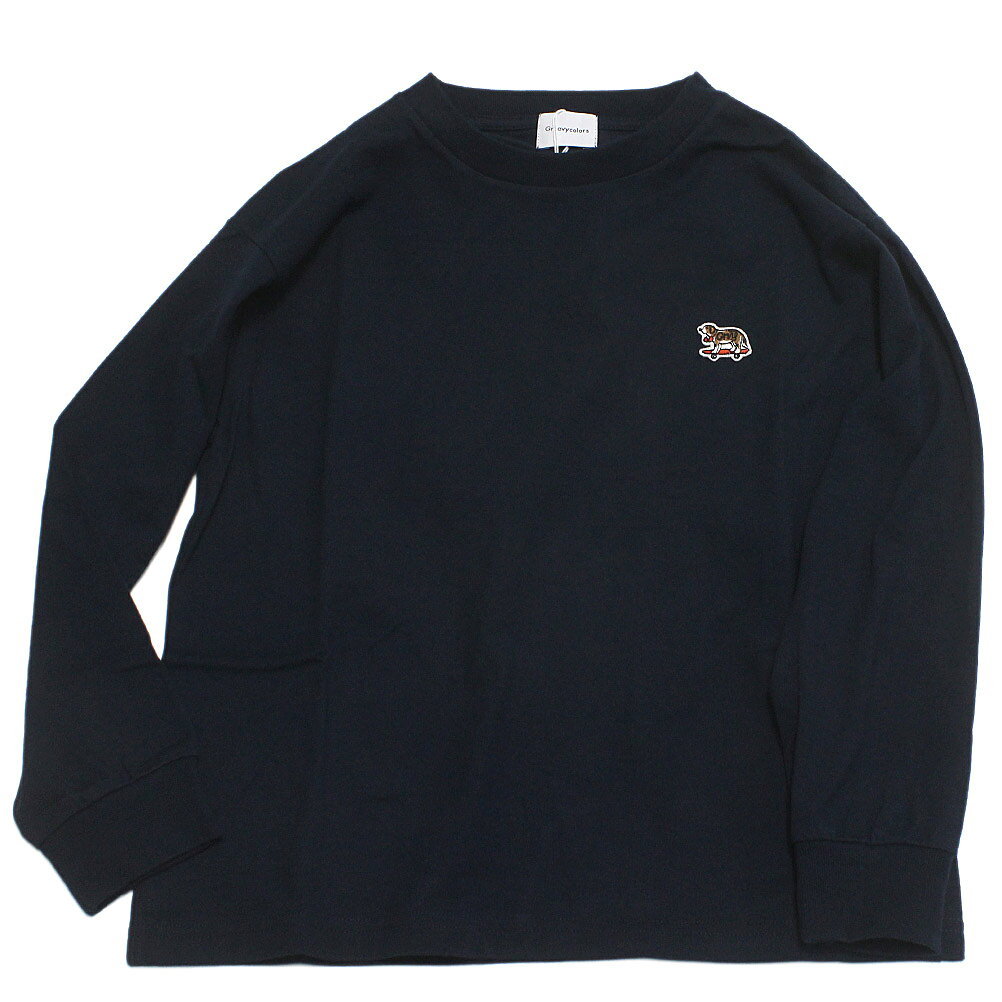 Rakuten - 【グルーヴィーカラーズ groovy colors ジュニア 子供服】 テンジク ALWAYS WITH YOU L/S TEE 4NV紺