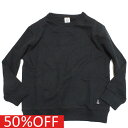 【ZERO standard/子供服/ゼロスタンダード】 セール 【50%OFF】 裏毛トレーナー ブラック(BK)