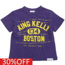 【オフィシャルチーム 子供服 OFFICIAL TEAM】 セール 【30%OFF】 スラブ天竺 両面ロゴTシャツ パープル