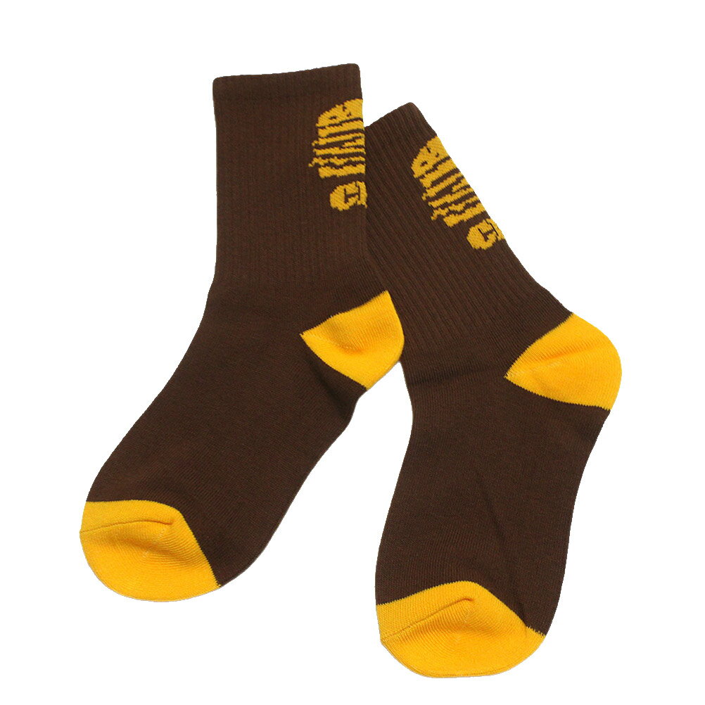 【グルーヴィーカラーズ groovy colors ジュニア 子供服】 GCS HAMBURGER SOX 7BR茶