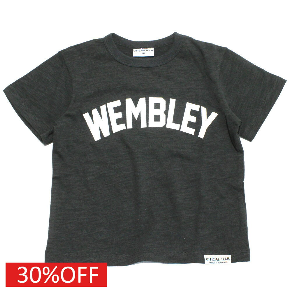 Rakuten - 【オフィシャルチーム 子供服 OFFICIAL TEAM】 セール 【30%OFF】 スラブ天竺シンプルロゴTシャツ C.グレー