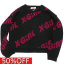 【エックスガール エックスガールステージズ X-GIRL STAGES 子供服 女の子】 セール 【50%OFF】 ロゴニットプルオーバー クロ(80)