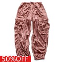 【子供服 親子 ゴートゥーハリウッド GO TO HOLLYWOOD 】 セール 【50%OFF】 クラッシュベロア イージー PN 6Pピンク