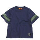 【クリフメイヤー KRIFF MAYER/KRIFFMAYER KIDS クリフメイヤーキッズ 子供服 ジュニア】 クリーネス袖ラインT ネイビー(79)(4)