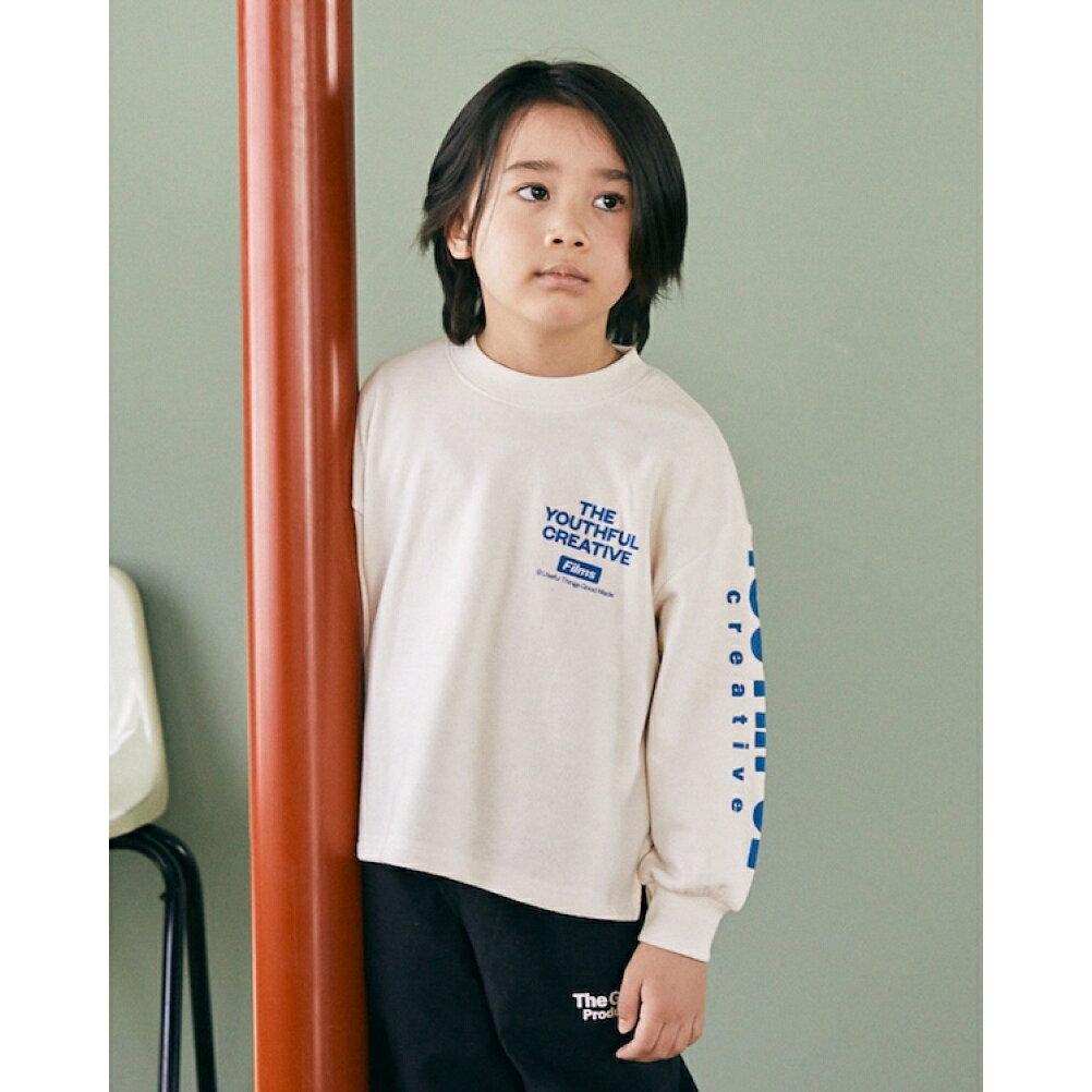 【子供服 ジュニア 親子 GENERATOR ジェネレーター】 YOUTHFULトレーナー【9月入荷予定】 アイボリー(IV)