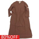 【子供服 アンディニー undeny. キッズ レディース 女の子】 セール 【80%OFF】 リブワンピース ブラウン(BR)