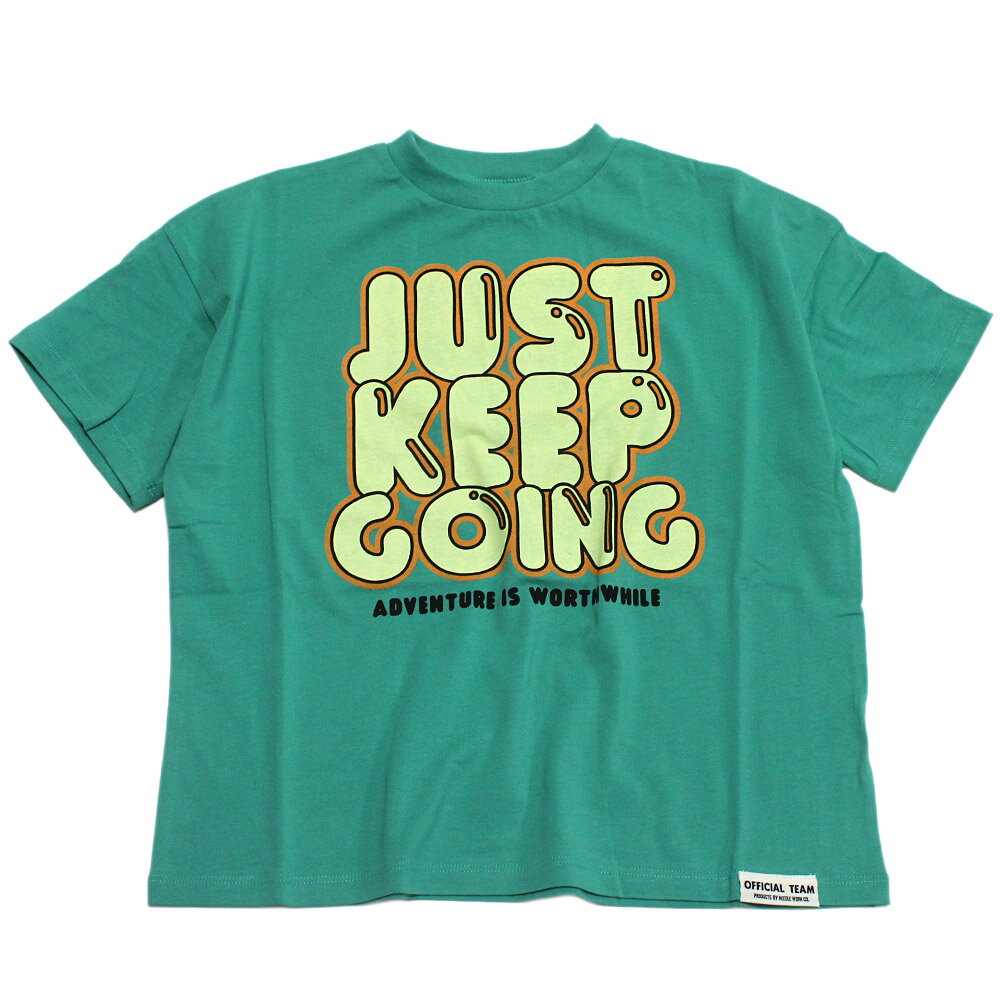Rakuten - 【オフィシャルチーム 子供服 OFFICIAL TEAM】 JUST KEEP GOINGロゴTシャツ グリーン