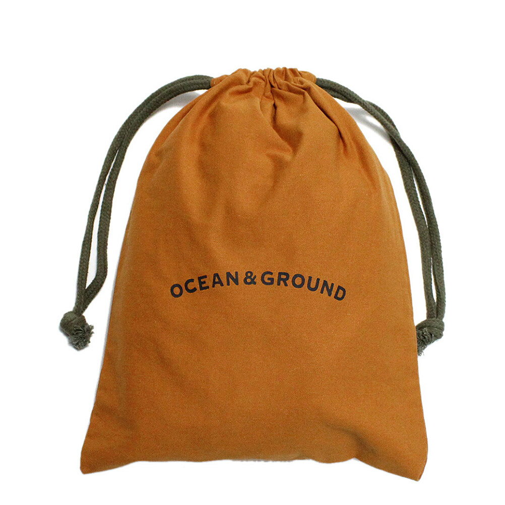 楽天子供服サーカス【オーシャンアンドグラウンド/子供服/ベビー/キッズ/ジュニア/ocean&ground】 あす楽 コットン巾着（中） キャメル（CA）