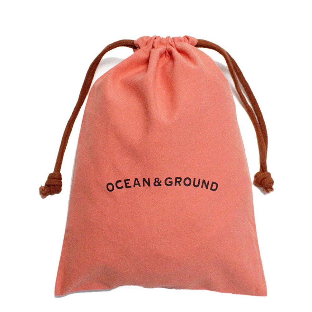 楽天子供服サーカス【オーシャンアンドグラウンド/子供服/ベビー/キッズ/ジュニア/ocean&ground】 あす楽 コットン巾着（中） サーモンピンク（SP）