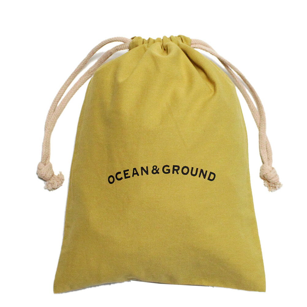 楽天子供服サーカス【オーシャンアンドグラウンド/子供服/ベビー/キッズ/ジュニア/ocean&ground】 あす楽 コットン巾着（中） イエロー（YE）