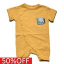 【オフィシャルチーム 子供服 OFFICIAL TEAM】 セール 【50%OFF】 スラブ天竺ポテトスナックロゴロンパース イエロー