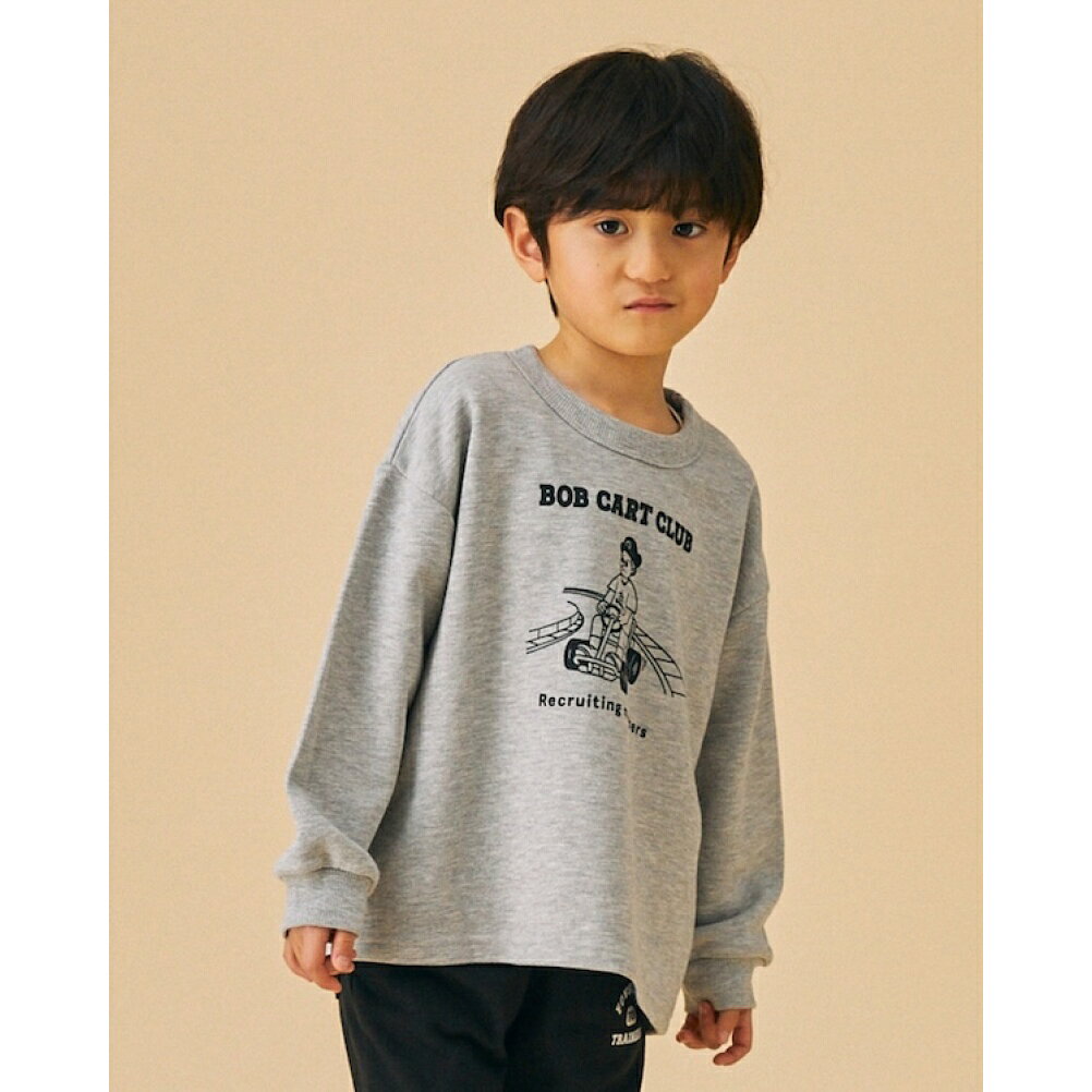 【子供服 フォブ FOV キッズ】 BOB CARTトレーナー【9月入荷予定】 杢グレー(TG)