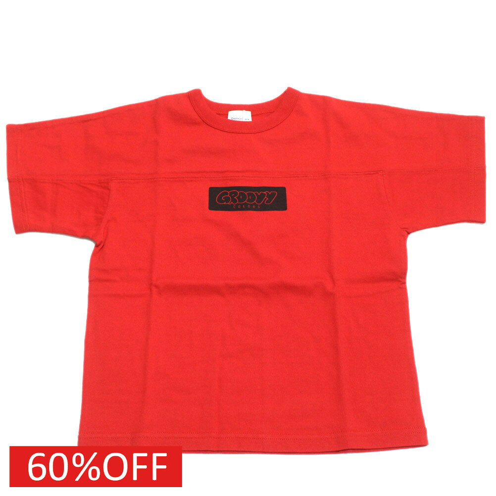  セール  テンジク GROOVY COLORS FOOTBALL TEE 5R赤