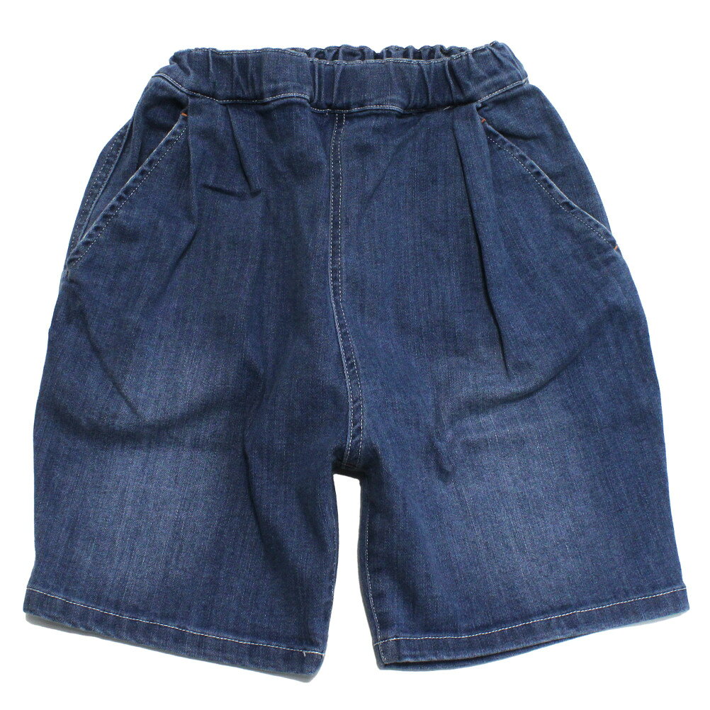 Denim - 【オフィシャルチーム 子供服 OFFICIAL TEAM】 カットデニムタックショーツ ブルー