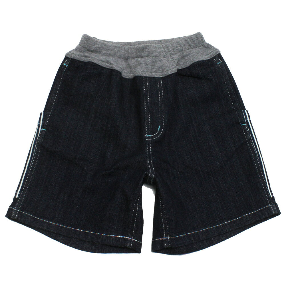Denim - 【オフィシャルチーム 子供服 OFFICIAL TEAM】 カットデニムマウンテンショーツ ネイビー