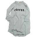 【子供服 フォブ FOV キッズ】 COFFEE. L/S ワンピース ブルーグレー(BG)