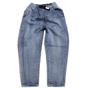 【子ども服/エルコペック/L.COPECK/キッズ/ジュニア】 ニット風デニムバルーンパンツ ブリーチ(10)