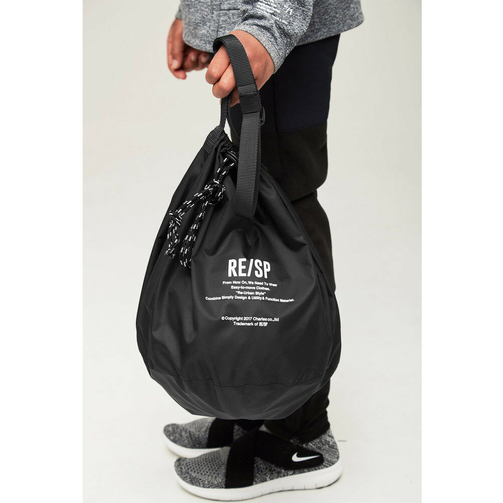 【RE/SP ジュニア アールイーエスピー RESP 子供服】 ボールバック(2L) ブラック