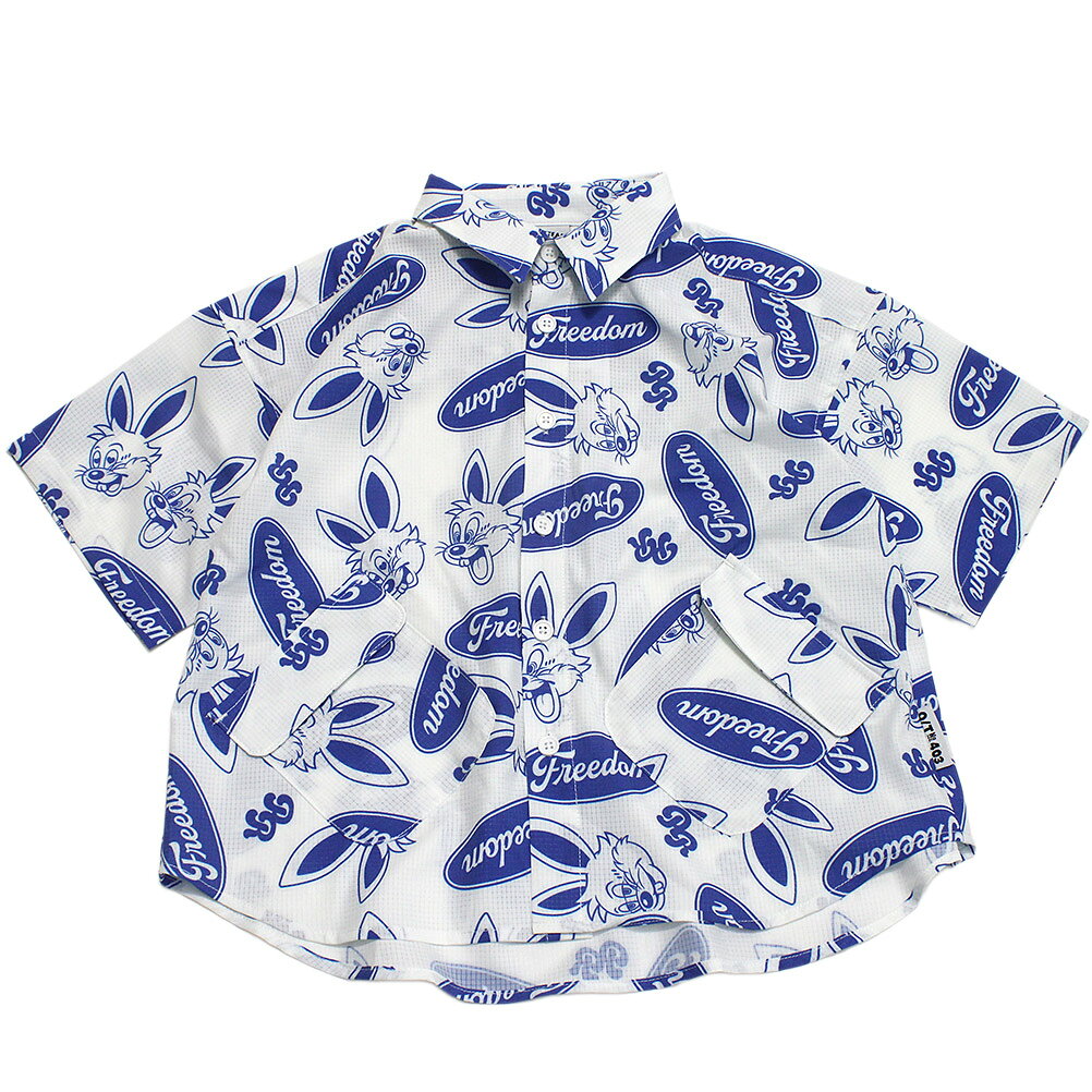 Short Sleeves - 【オフィシャルチーム 子供服 OFFICIAL TEAM】 エアリーメッシュプリンテッドシャツ オフホワイト
