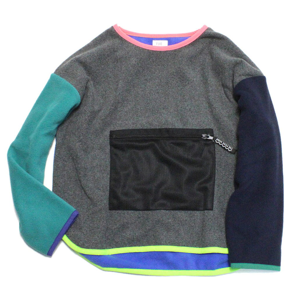 【キッズ THE PARK SHOP 子供服 ザ・パークショップ こども服 ジュニア】 WALKBOY CREW（プルオーバー） グレーマルチ